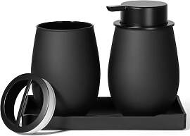 GMISUN Schwarz Badezimmer-Set, 3-teiliges