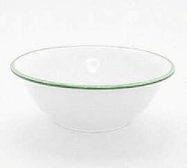 Gmundner Keramik Grüner Rand Salatschüssel 20 cm