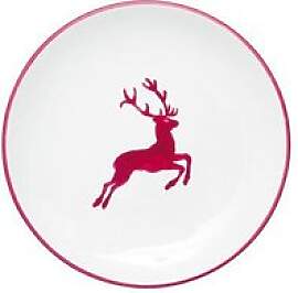 Gmundner Keramik Rubinroter Hirsch Dessertteller / 