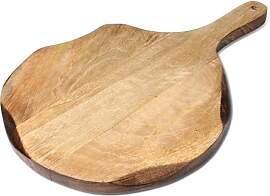 GoCraft Rundes Schneidebrett aus Holz,