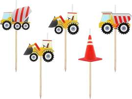 Godan 5 Kerzen Baustelle - Kerze - Unparfümiert - 