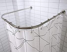 GODFSAHG Duschvorhangstange, U-Form,