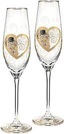 Goebel Gustav Klimt Sektgläser 2er Set aus Glas