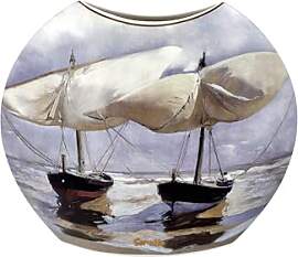 Goebel Joaquin Sorolla Vase Spaziergang am Strand