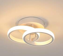 Goeco LED Deckenleuchte, 2 flammig, Moderne Runde