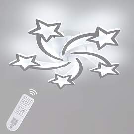 Goeco LED Deckenleuchte Dimmbar, 50W 6200LM Weiß