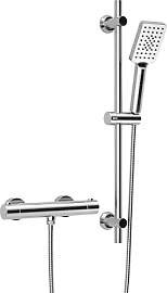 Görbach Duschsystem mit Thermostat – Edelstahl