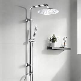 Görbach Duschsystem ohne Armatur mit Edelstahl