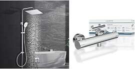 Görbach Edelstahl Duschsystem Duschset ohne
