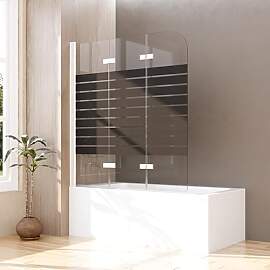 Goezes Duschwand für Badewanne 130x140cm 3-teilig 