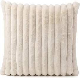 Gözze Breitcord Kissenhülle Vito 40 x 40 cm Creme