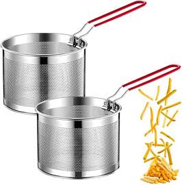 Gohytal Edelstahl Lebensmittel Siebkorb Set,2Pcs