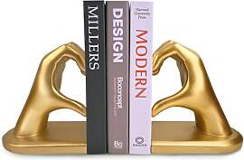 Gold Gesten dekorative Buchstützen - Herz Hände