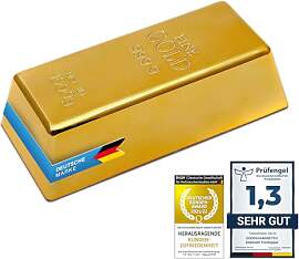 Goldbarren Türstopper und Briefbeschwerer -