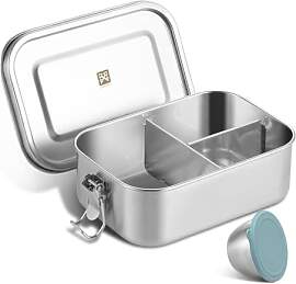 GOLDEN KEY Edelstahl Brotdose kinder,Lunchbox