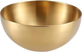 Goldene Edelstahl Salatschüssel 15cm - Große