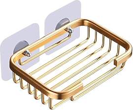 Goldene Seifenschale für die Dusche, kreatives