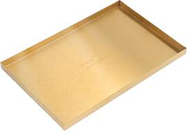 Goldenes Tablett, Rechteckig Gold Serviertablett,