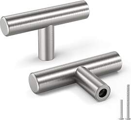 goldenwarm 15x Möbelknopf Silber Türknopf