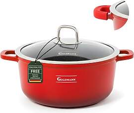 GOLDMANN Premium Gussaluminium Kochtopf 28 CM –