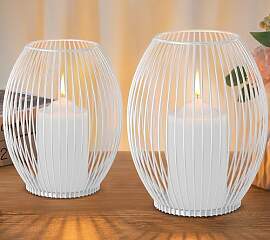 GoMaihe Kerzenständer 2er Set, Deko Wohnzimmer