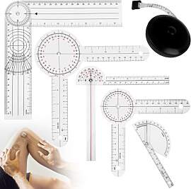 Goniometer Winkelmesser Set mit 6 Stück: 8", 