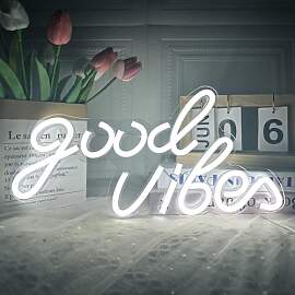 Good Vibes Neon Schild, LED Neonlicht Schilder