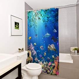 goodbath Duschvorhang 120x180 cm Tropfen, unter