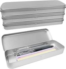 GooDengFull 4 Stück Stiftebox Blechdose Stifte