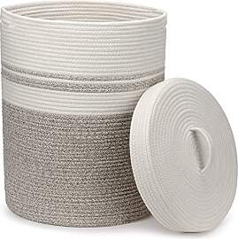 Goodheim Faltbarer Wäschekorb mit Deckel,