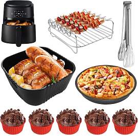 Goodpejine 9PCS 20CM Airfryer Zubehör Set für