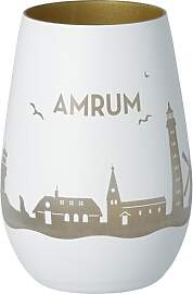 Goodtimes Windlicht Amrum Skyline (Weiß &
