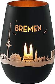 Goodtimes Windlicht Bremen Skyline Schwarz &