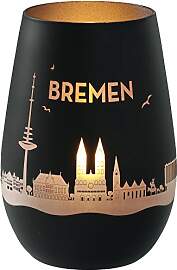 Goodtimes Windlicht Bremen Skyline Schwarz &