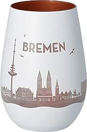 Goodtimes Windlicht Bremen Skyline Weiß &
