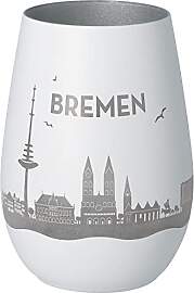 Goodtimes Windlicht Bremen Skyline Weiß &