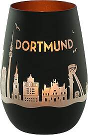 Goodtimes Windlicht Dortmund Skyline (Schwarz