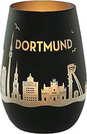 Goodtimes Windlicht Dortmund Skyline (Schwarz