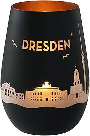 Goodtimes Windlicht Dresden Skyline (Schwarz & 