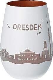 Goodtimes Windlicht Dresden Skyline (Weiß &