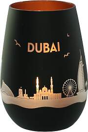 Goodtimes Windlicht Dubai Skyline (Schwarz &