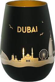 Goodtimes Windlicht Dubai Skyline (Schwarz &