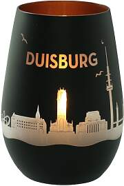 Goodtimes Windlicht Duisburg Skyline (Schwarz