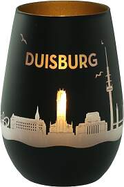 Goodtimes Windlicht Duisburg Skyline (Schwarz