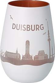 Goodtimes Windlicht Duisburg Skyline (Weiß &