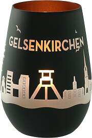 Goodtimes Windlicht Gelsenkirchen Skyline (Schwarz 