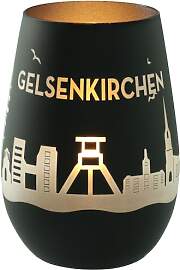 Goodtimes Windlicht Gelsenkirchen Skyline (Schwarz 
