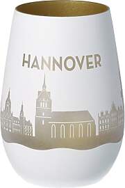 Goodtimes Windlicht Hannover Skyline (Weiß &