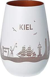 Goodtimes Windlicht Kiel Skyline Weiß & Bronze