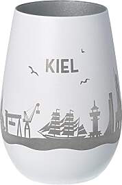 Goodtimes Windlicht Kiel Skyline Weiß & Silber